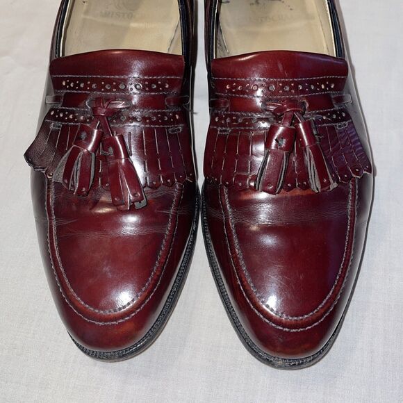 Johnston & Murphy Aristocraft Dress Shoes Men’s Size 8.5 D Burgundy Leather main image 6